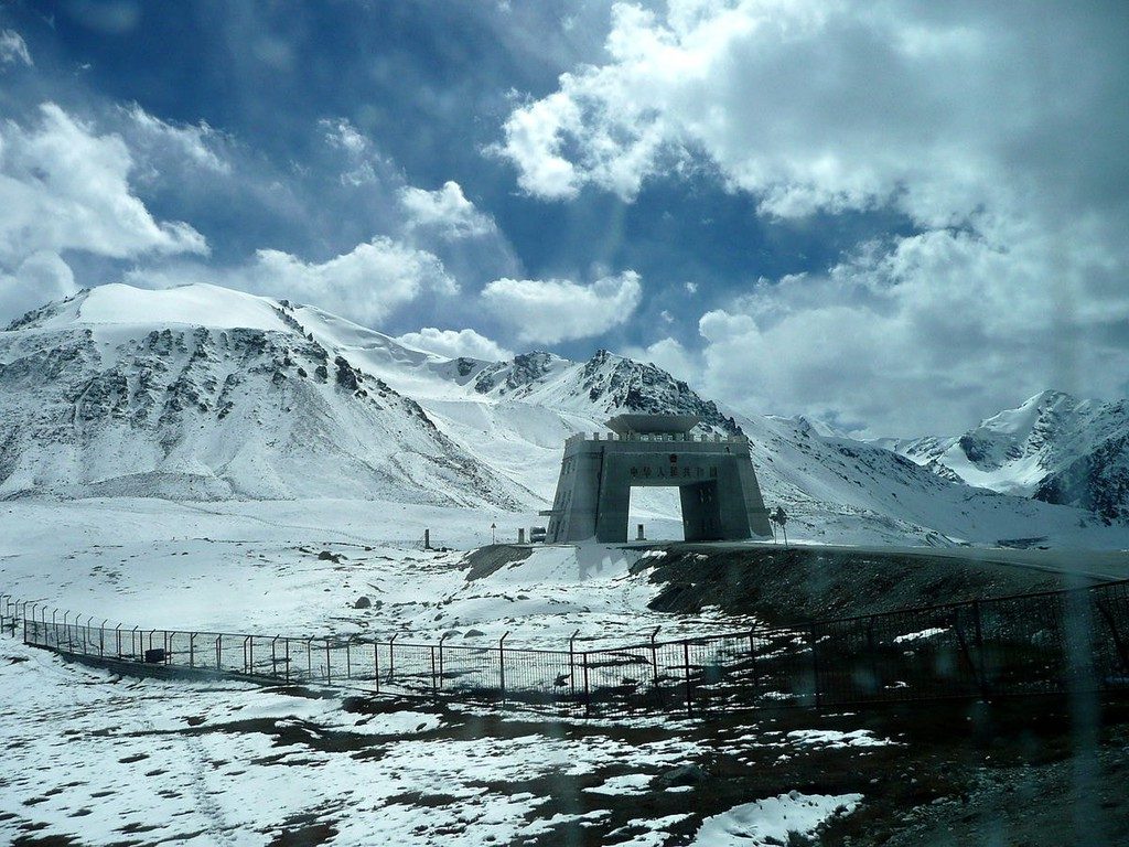 Khunjerab Pass covered in Snow Pakistan Pakistan Border Crossing by Martin Jung